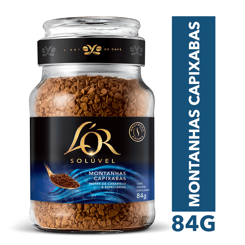 Café Solúvel L'OR Montanhas Capixabas Vidro 84g