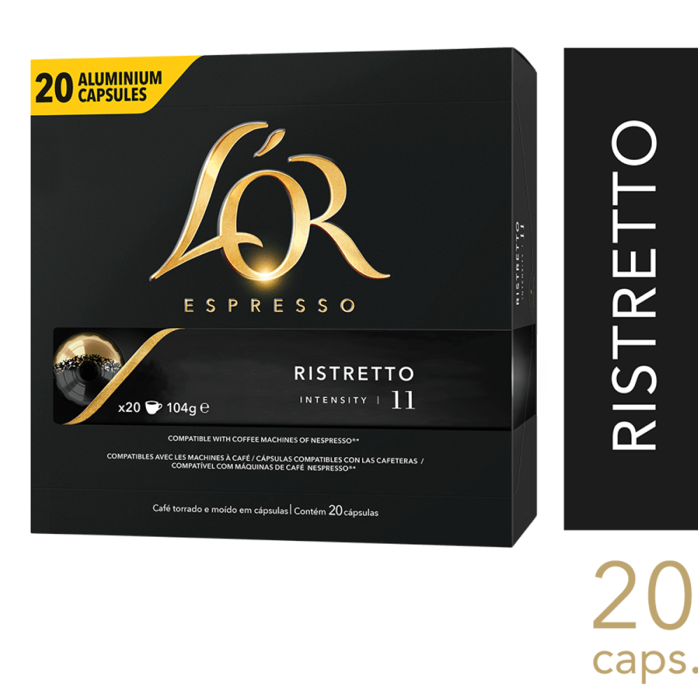 Cápsulas Café LOR Ristretto 20 Un