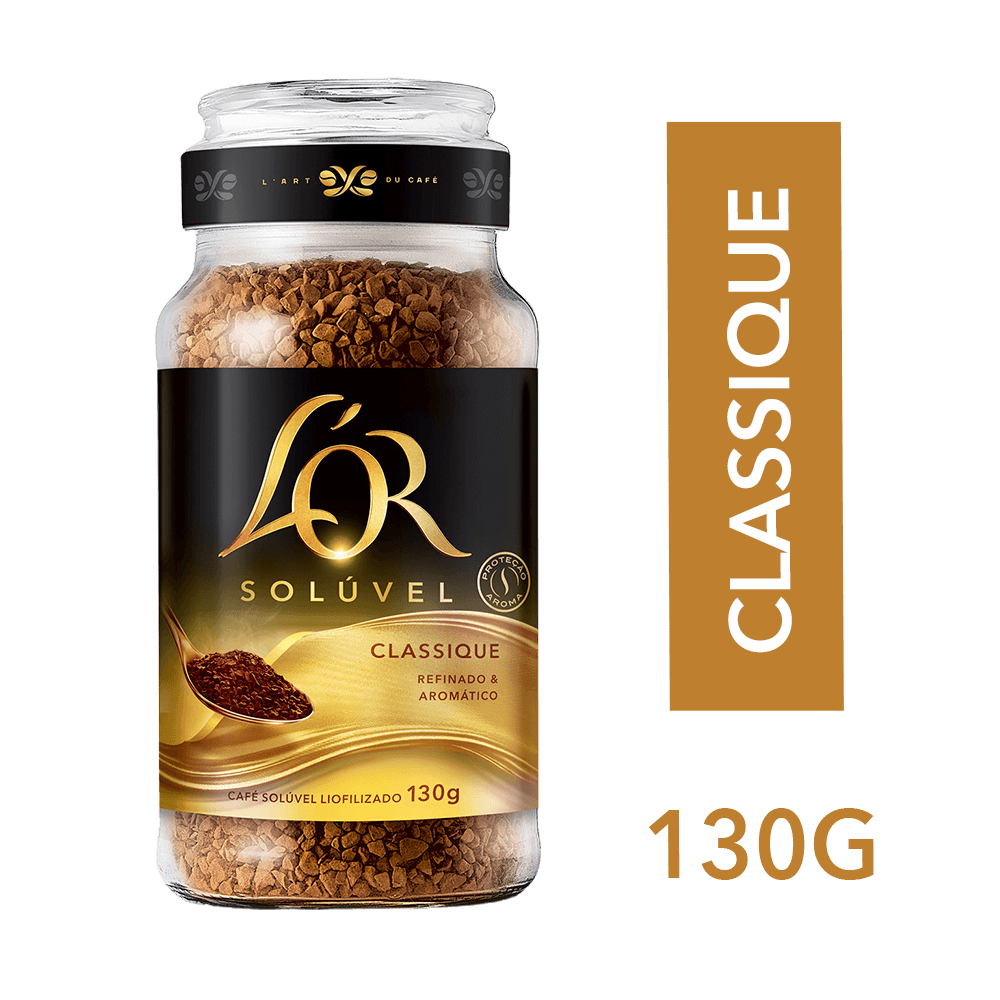 Café Solúvel L'OR Classique Vidro 130g