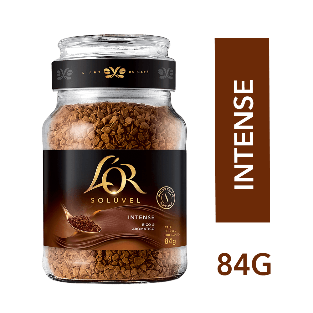 Café Solúvel L'OR Intense Vidro 84g