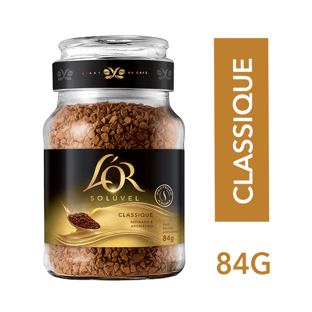 Café Solúvel L'OR Classique Vidro 84g